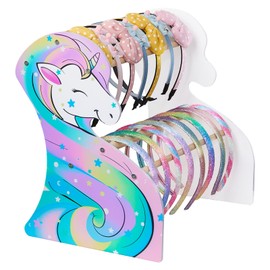FIOBEE Girls Headband Holder Organizer Unicorn Headband Storage Hair Accessories Organizer Hairband Display Stand Home Room Decors for Kids