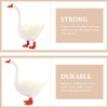 Toddmomy Goose Statue Plastic Goose Figurine Garden Goose Sculpture Desktop