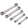Apollo Tools DT1212 SAE Ratcheting Wrench Set, 5-Piece, Black