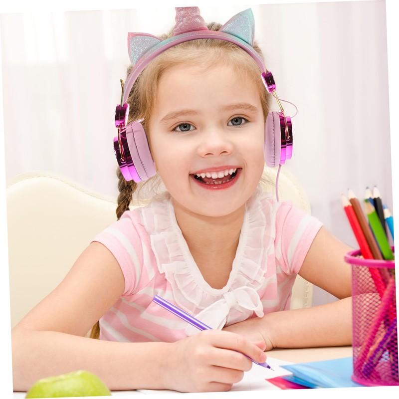 SEWACC Boy Girl Over Ear Headphones with Mic Volume for
