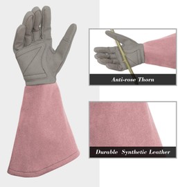 Intra-FIT Gardening Gloves with Long Sleeves, Durable Rose Garden Gloves Protect Palm & Forearm for Digging Planting Pruning