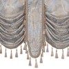 Classic Waterfall Valances for Windows W79 Inch, Gray&Beige