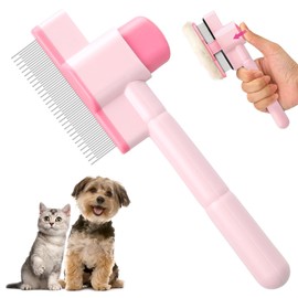 MELLIEX Fellblitz Cat Self-Cleaning Cat Brush for Massaging and Removing Knots and Hair, Fur Flash Brush for Long and Short Hair Dogs Cats and Pets
