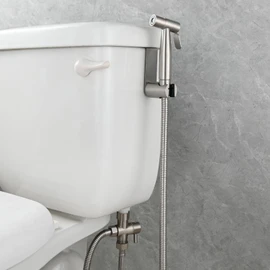 CIENCIA Hand Held Bidet Sprayer Premium Stainless Steel Sprayer Shattaf - Complete Bidet Set for Toilet, Hand Bidet Sprayer for Toilet (WS024FM)
