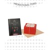 qiqee Red Bakery Box with Window 4x4x2.5 inch 30Packs Macaron