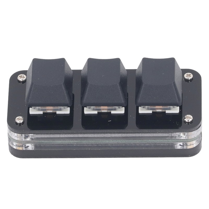 3 Key Mini Keypad Industrial USB Customized Blue Switch Programmable