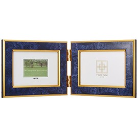 F-TP-152-B Resin Photo Frame / L Horizontal 2 Sided / Blue - [Electronics]