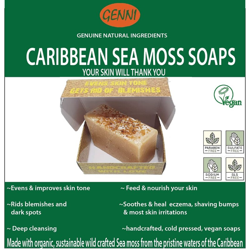 4 Sea Moss soap's Gift Set | Handcrafted & Cold-Pressed