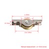 RDEXP Sliding Roller Wheel 20mm Diameter Slotted Wheel for Wardrobes