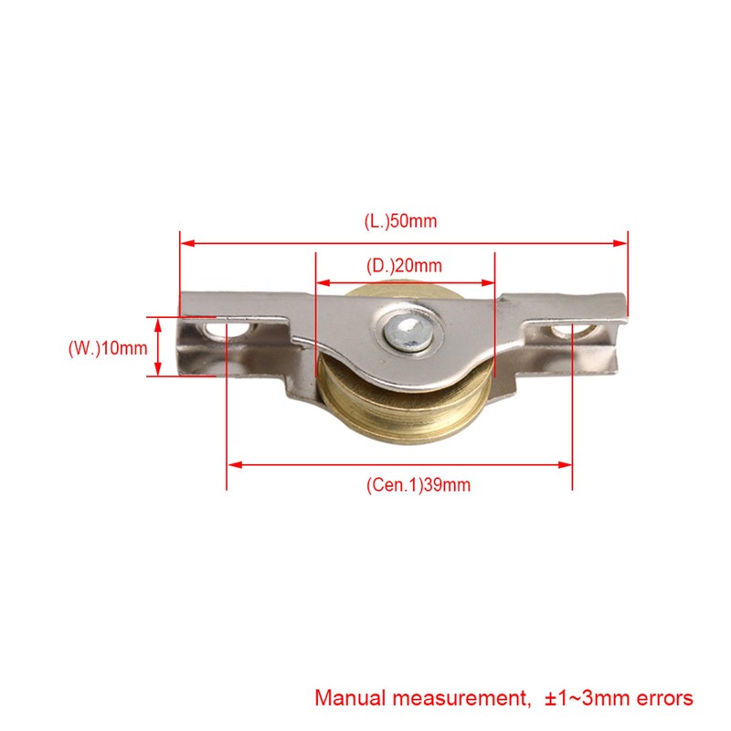 RDEXP Sliding Roller Wheel 20mm Diameter Slotted Wheel for Wardrobes