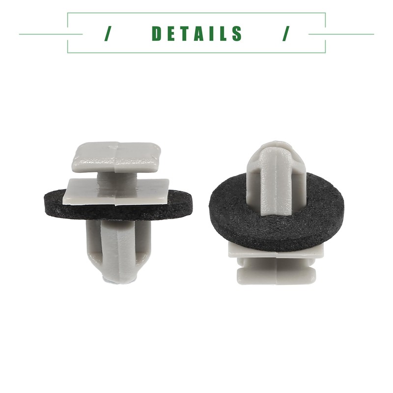 Motoforti 30 Pcs Beige W Type Trim Clips for Jeep