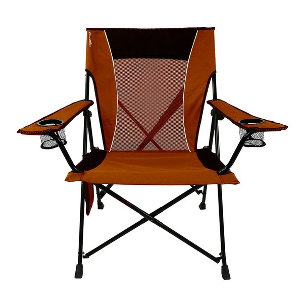 Kijaro Dual Lock Portable Camping and Sports Chair, Victoria Desert Orange