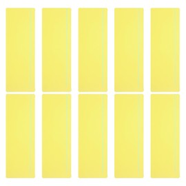 PATIKIL Guided Reading Strips, 10pcs Tracking Highlight Colored Overlay Bookmark Reduce Visual Stress Teaching Supplies with Line for Classroom, Yellow