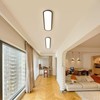 Ganeed Modern Linear Ceiling Lights,48W Dimmable LED Ceiling Lamp, High