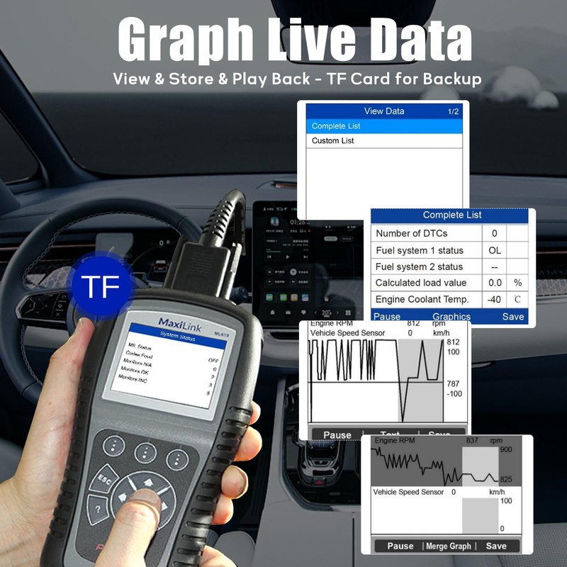 Autel MaxiLink ML619 OBD II Scanner - Same as AL619,