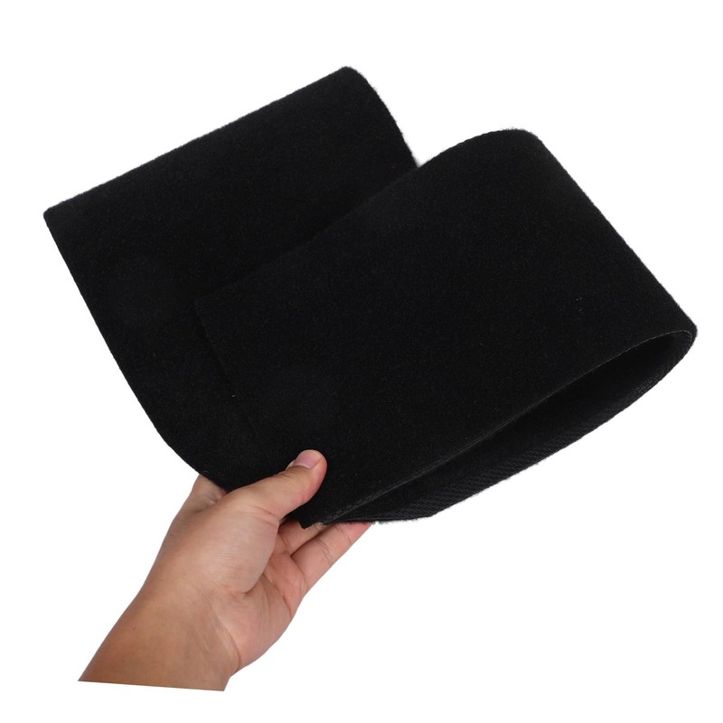 jojofuny U-Shaped Toilet Mat, Black, 55.80X55.00CM (21.93X21.61IN), Bathroom Rug, Polyester,