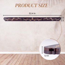 DigNew Lengthen Tapestry Hangers,Wooden Quilt Wall Hangers,Quilt Hanger for Wall For Display,Suitable for 52in Tapestry,Rug and Quilt