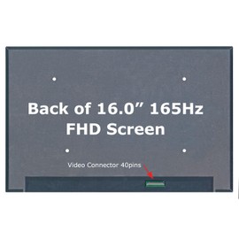 FIXARAMA Screen Replacement for MSI Crosshair 16 A13VGK-815US Grade A+ FHD 40pin 165Hz Matte IPS 16.0" LED LCD Display with Tools Tape