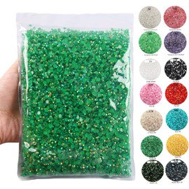 Big Pack 3mm 50000PCS Resin Rhinestone Flatback Round AB Jelly Color Rhinestones for Nail Art, Bottles, Makeup Clothes Shoes Cup DIY Crafts Supplies