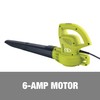 Sun Joe SBJ597E-GRY 6-Amp 155 MPH Electric Leaf Blower, One