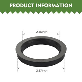 4 PCS Hub Centric Rings, 2.87" OD 2.36" ID Plastic Hub Adapter Center Ring, Fit 60.1mm Vehicle Hubs and 73.1mm Wheel Centerbore, Compatible with Tacoma Rav4 Lexus (Black)