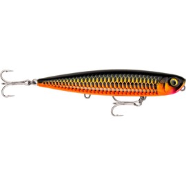 Rapala - Precision Xtreme Pencil Exo Plastic Construction - Longer Floating Mer - Surface Swimming Depth - Size 12.7 cm / 26g - Made in Estonia - Red Dragon Arowana