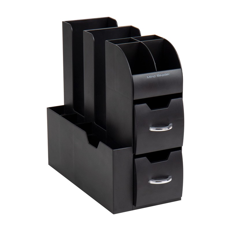 Mind Reader Cup and Condiment Station, Countertop Organizer, Coffee Bar,