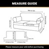PrinceDeco T Cushion Loveseat Slipcover 3 Pieces Sofa Covers for