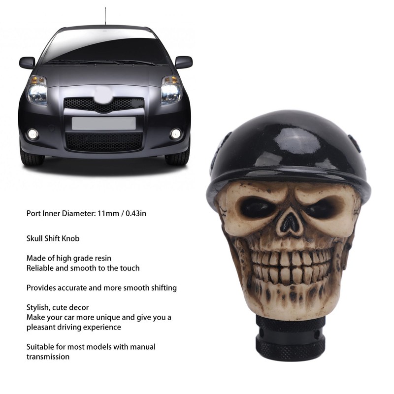 Skull Gear Shift Knob Universal Resin Car Stick Lever Handle