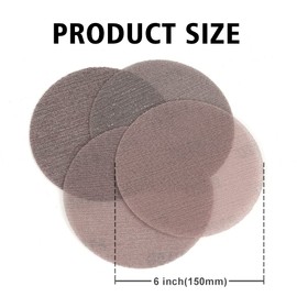 Kcmell 20PCS 150mm Mesh Sanding Discs 100 Grit, 6 Inch Hook and Loop Sanding Pads, Disc Anti-Blocking Long-Lasting Sharp Sandpaper for Wood Furniture Floor Car Stone