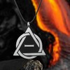 Klyxosh Therian Necklace, Stainless Steel Therian Pride Symbol Pendant, Identity