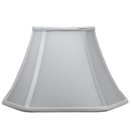 Urbanest Square Cut Corner Bell Lamp Shade, 12-inch, Off White, Softback (Spider)