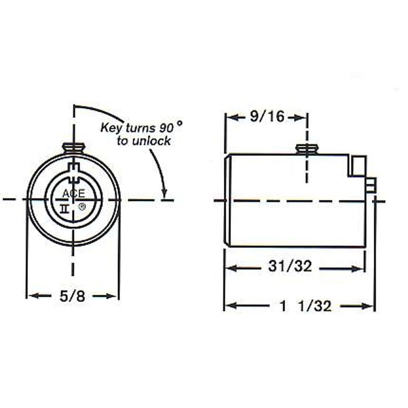 Chicago Lock Vending Lock C4260-19