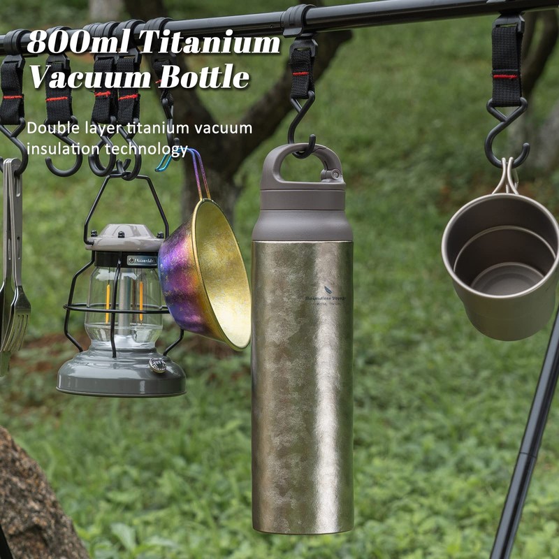Boundless Voyage 800ml / 27oz Titanium Water Bottle Vacuum Insulated