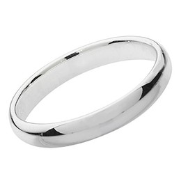 925 Sterling Silver 3mm Court Comfort Men/Ladies Wedding Band/Ring WJS13875RSS