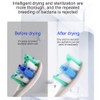 Haguka Toothbrush Holders with Auto Drying Function Wall Mounted Tooth