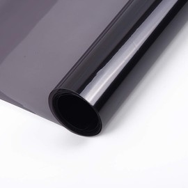 Baceyong Car Lights Vinyl, Universal Translucent Car Glossy Smoke Black Tint Film Waterproof UV Blocker Fit for Headlights Taillights Fog Lights Turn Marker Lights, 30x200cm/30x120cm