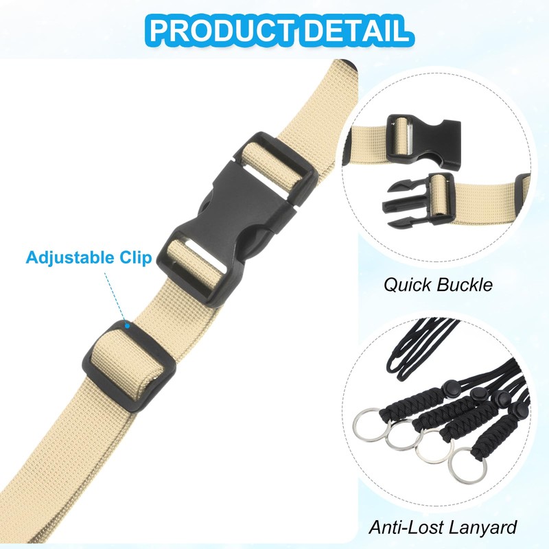 PATIKIL Backpack Chest Strap Set, 2 Pack Polyester Webbing Adjustable