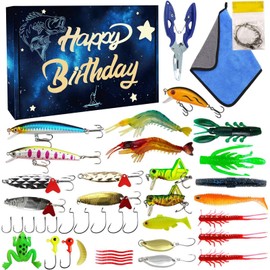 Lure Kit - Fishing Hooks Set,Fishing Lures Tackle Set Fishing Bait Lure Gear Hooks Accessories Kit for Bass Freshwater