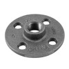 LDR 310 F-38 Floor Flange, Black, 3/8-Inch