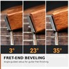 3-in-1 Guitar Fret File for Fret Maintenance – 3°/23°/35° Crowning,