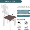 smiry Dining Chair Seat Covers, Jacquard Dining Chair Seat Protectors,
