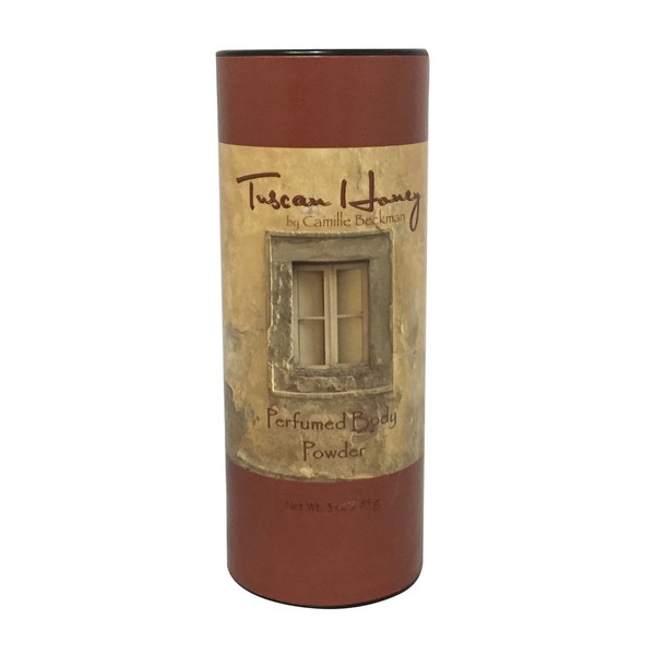 Tuscan Honey Scented Talc-Free Body Powder, Perfumed Dusting Powder | Camille Beckman, 3 Ounce