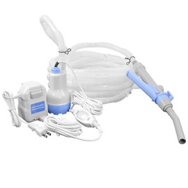 TERA PUMP Aquarium Gravel Cleaner - Electric Automatic Removable Vacuum Fish Tank Water Changer, Sand Washer, Algae Cleaner Filter & 30 ft Hose Up to 8 Liters per Min