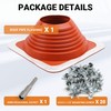 Metal Roof Pipe Flashing Boot: #7 Silicone High-Temp Flexible Roof