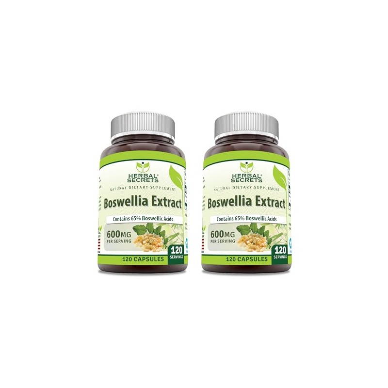 Herbal Secrets Boswellia Serrata Extract (65% Boswellic Acids) 600 mg