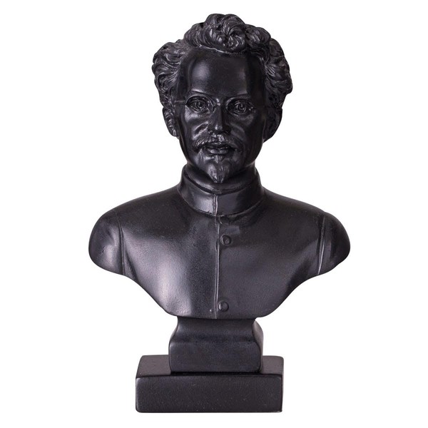 Soviet Russian USSR Communist Leon Trotsky Stone Bust Statue Sculpture 16 cm