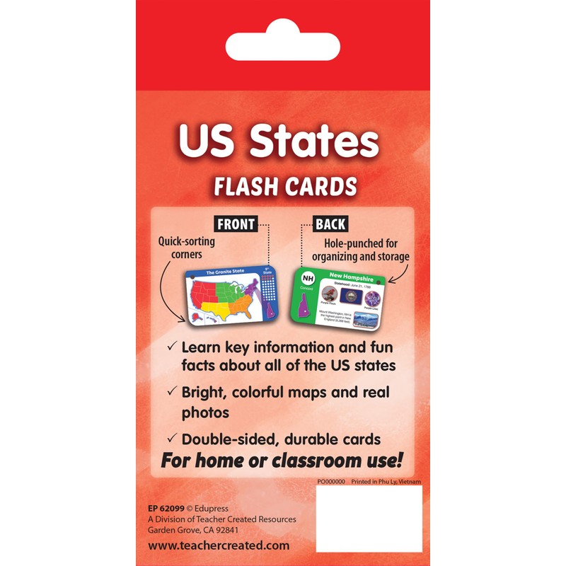 Edupress US States Flash Cards (EP62099)