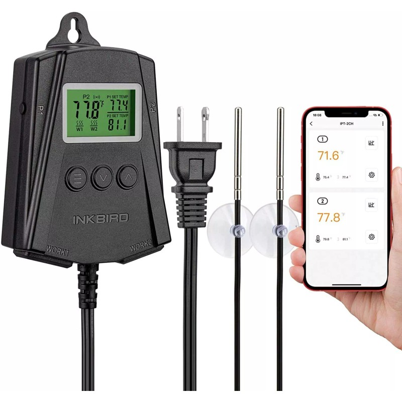Inkbird Seedling Heat Mat WiFi Thermostats Temperature Controller Dual Relay