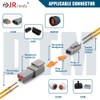 JRready Gold Plated Deutsch Solid Connector Terminals Kit,ST6356-20-040 DTM Turned